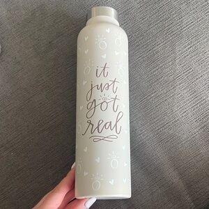 Bridal “It just got real” Insulated Stainless Steel Water Bottle